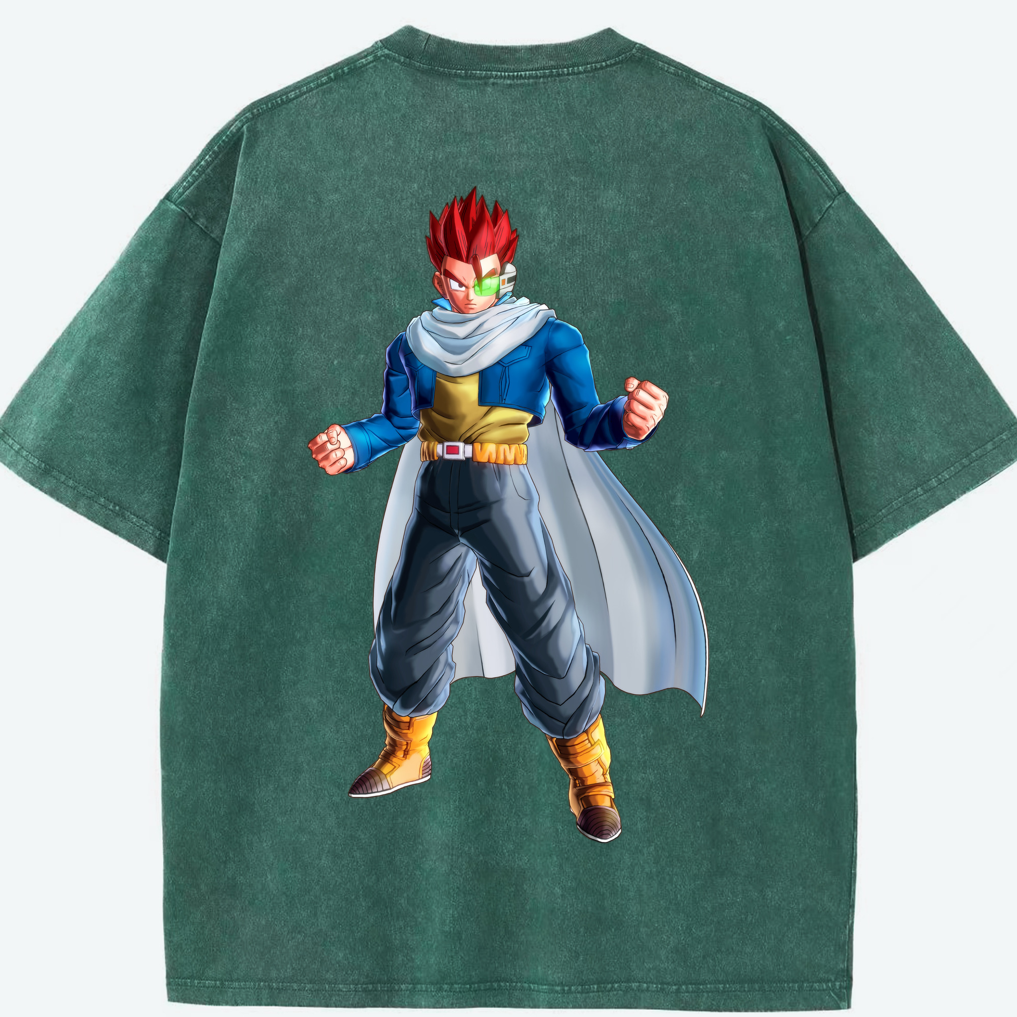 （画像用） ドラゴンボール 孫 悟飯（そんごはん）DRAGON BALL Son Gohan 綿100% ヴィンテージ風 半袖Tシャツ（背面プリント）